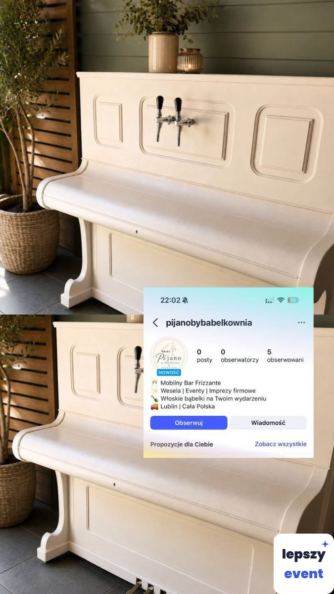 Mobilny drink bar i obsługa barmańska | Van i piano Bąbelkownia-bar mobilny — zdjęcie 6