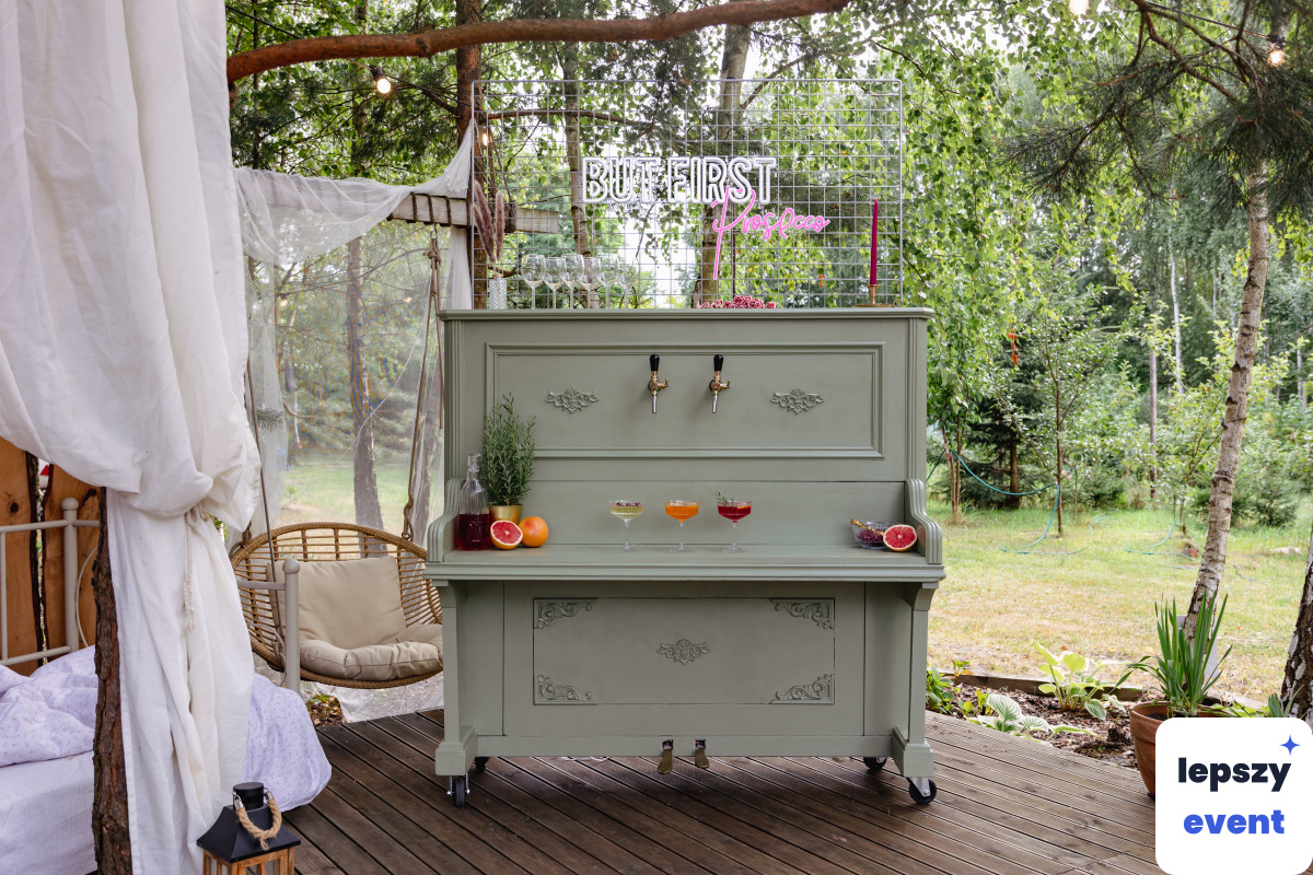 Mobilny drink bar i obsługa barmańska | Nutka Wina - mobilny piano bar — zdjęcie 9