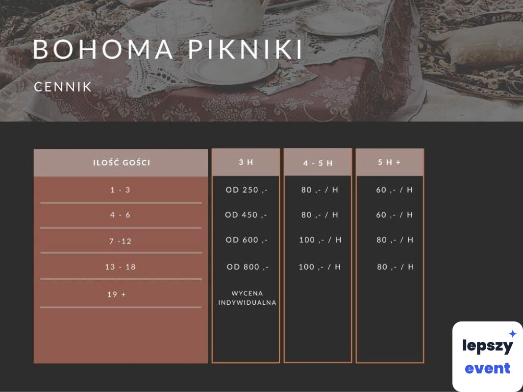 Unikatowa atrakcja eventowa | Pikniki Plenerowe BOHO — zdjęcie 3