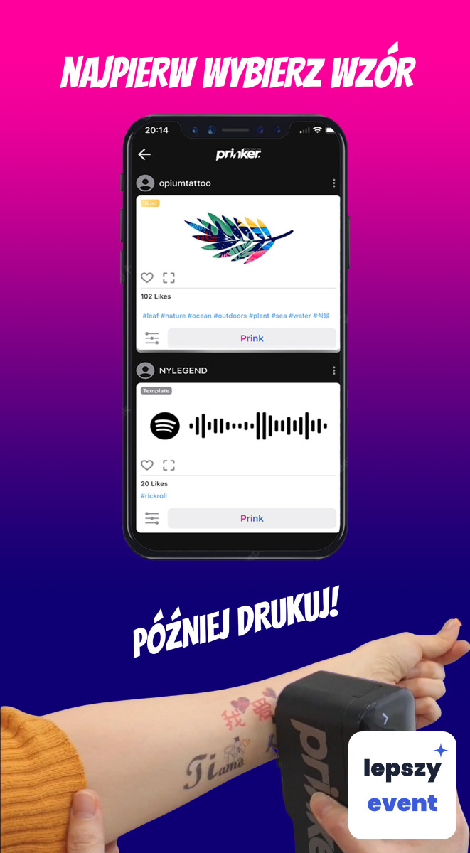 Drukowane tatuaże eventowe | Prinker Polska — zdjęcie 3